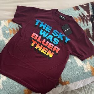 The Hundreds new Maroon Graphic Tee with Colorful Text